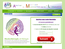 Tablet Screenshot of musicotherapie-aml.com